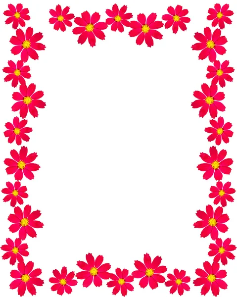 Blumenrahmen mit Platz für den Text. — Stockfoto