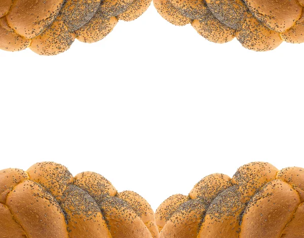 Telaio è fatto di panino con un papavero . — Foto Stock