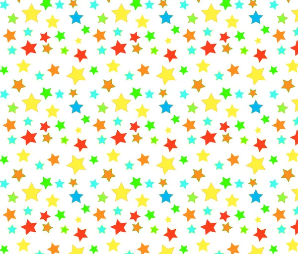 stock vector Seamless background multi-colored stars.