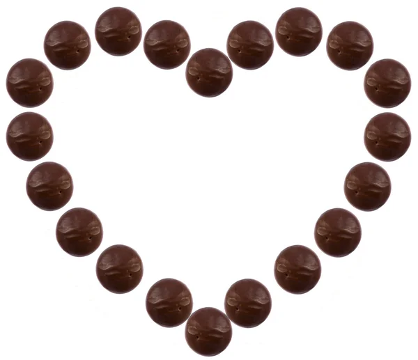 Καρδιά σοκολάτα Εικόνα Αρχείου