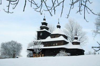 Wooden church clipart