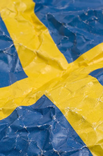 stock image Swedish flag detail