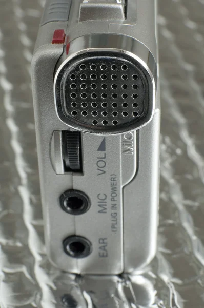 Gümüş dikte kayıt cihazı — Stok fotoğraf