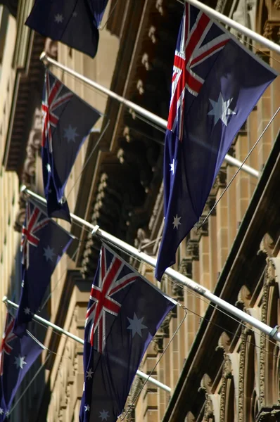Bandeiras australianas — Fotografia de Stock