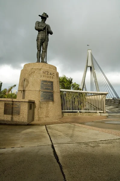 Anzac most i pomnik — Zdjęcie stockowe