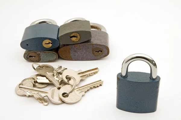 锁和钥匙 — 图库照片