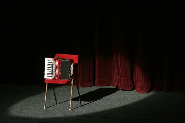 Akkordeon auf der Bühne — Stockfoto