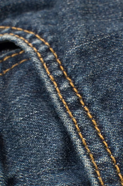 stock image Blue jeans detail photo