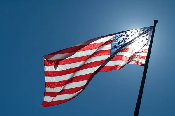 Αμερικανική σημαία Εικόνα Αρχείου