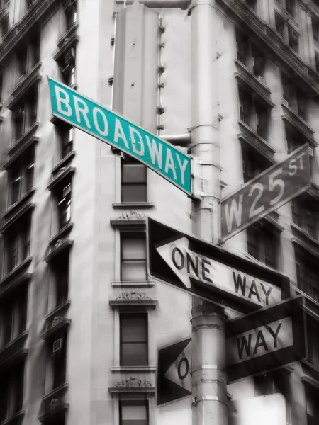 Panneau de Broadway — Photo