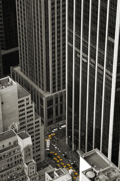 Taxi und die Stadt — Stockfoto