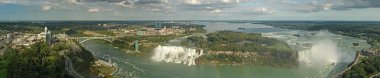 Niagara falls panorama clipart