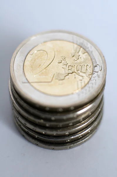 2 euromunten — Stockfoto