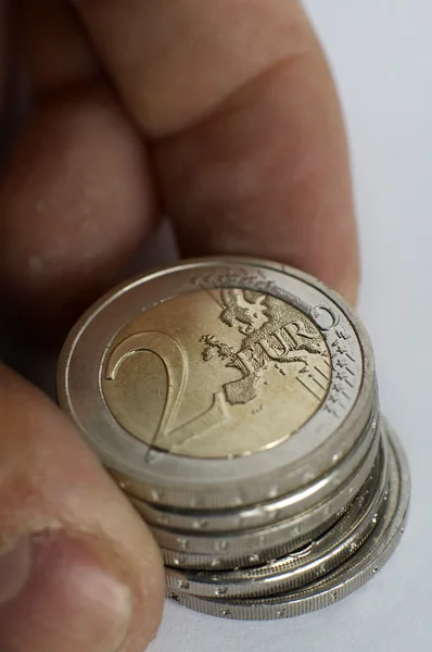 Euro koin — Stok Foto