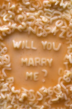 Will u marry me clipart