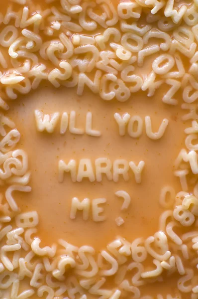 Zal u met me trouwen — Stockfoto