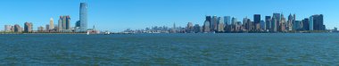 New york and jersey panorama clipart