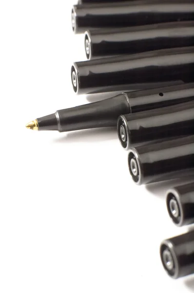 Bolígrafos negros — Foto de Stock