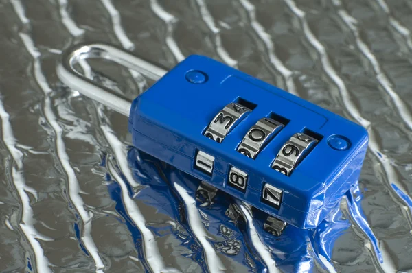 Blue lock — Stock Photo, Image