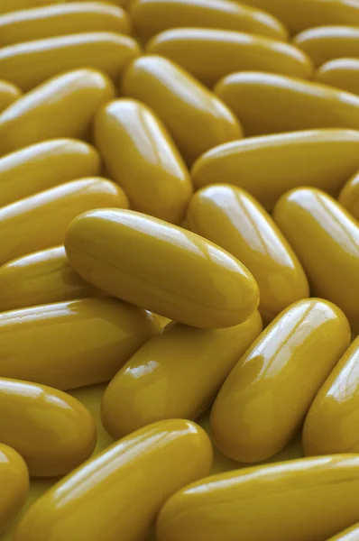 Žluté tablety — Stock fotografie