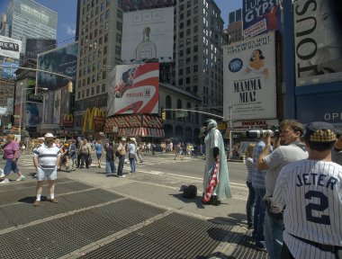 Scene at Time Square clipart