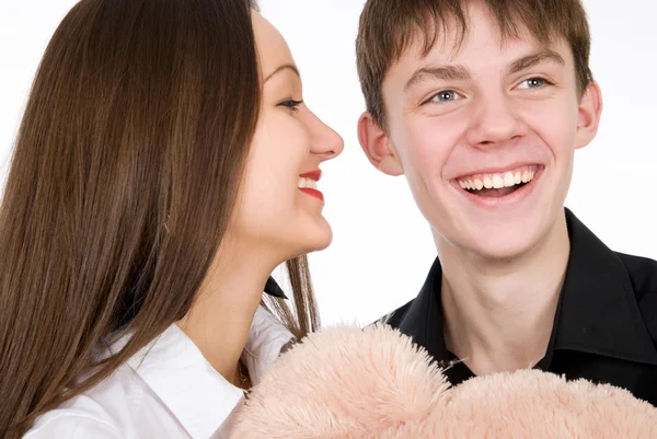 Bonito jovem casal — Fotografia de Stock