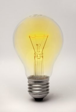 Glowing light bulb clipart