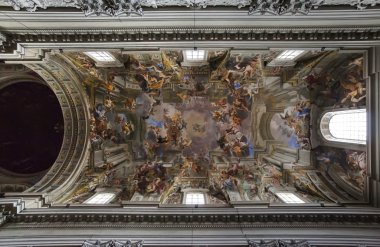 Jesuit church, Rome, ceiling clipart