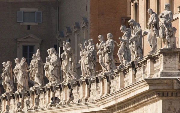 Posągi, st peters, Rzym — Zdjęcie stockowe
