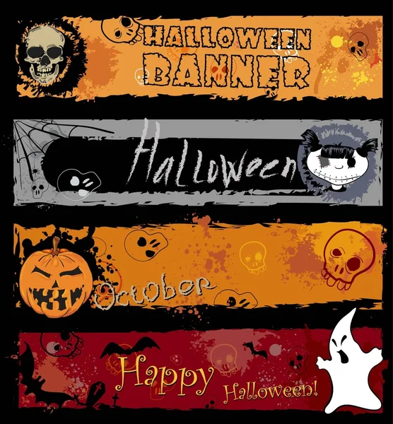 Halloween banners Stockvektor