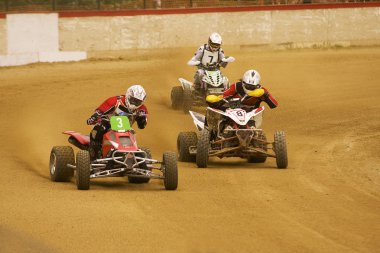 Quad racing clipart