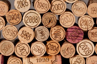 Pile of wine corks clipart