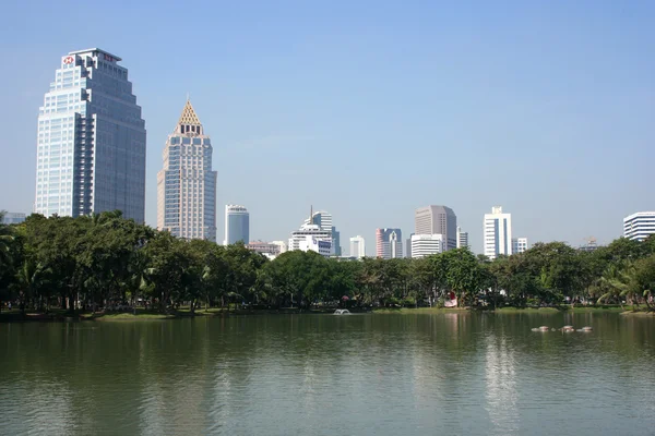 stock image Bangkok from Lumpini Park