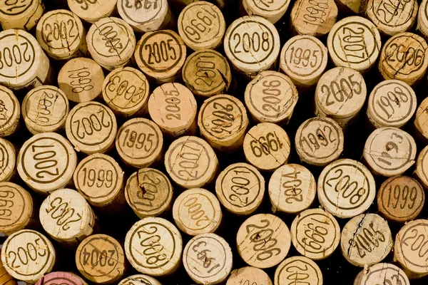 Pile of wine corks — Stock Photo, Image