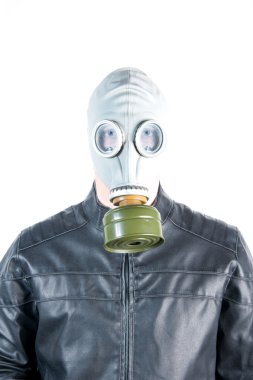 Man in Gas Mask clipart