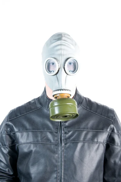 Mann mit Gasmaske — Stockfoto
