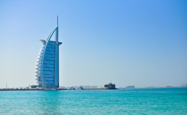 burj al arab otel jumeirah Plajı'nın görünümü