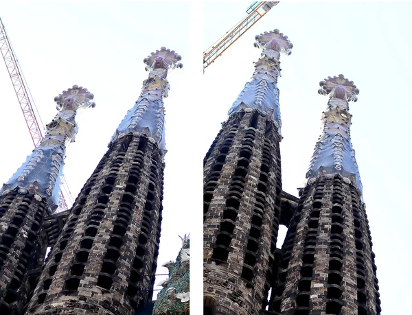 Sagrada Familia Church postcard — Stock Photo, Image
