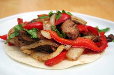 Skillet Chicken Fajita clipart