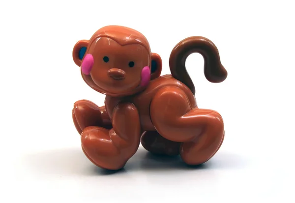 Macaco de brinquedo isolado — Fotografia de Stock