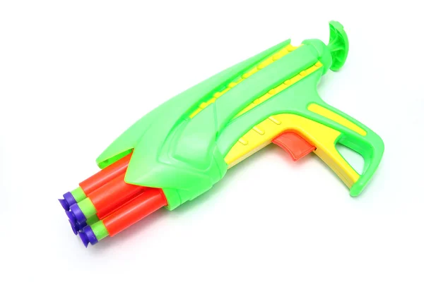 Geïsoleerde speelgoed schuim dart pistool — Stockfoto