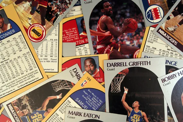 Διάσπαρτα μπάσκετ κάρτες Φωτογραφία Αρχείου