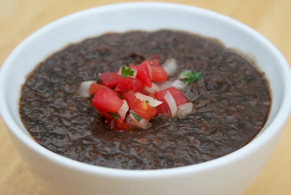 黒い豆のスープ — ストック写真