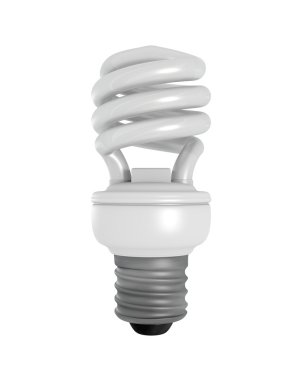 Isolated CFL Bulb clipart