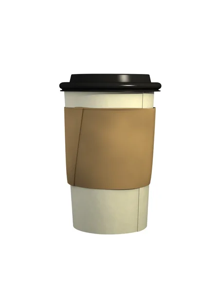 3D Disposable Coffee Cup — Stock Photo, Image