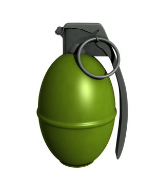 3D render izole m61 el bombası