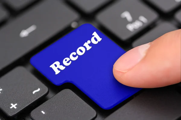 Record keyboard — Stock Photo, Image