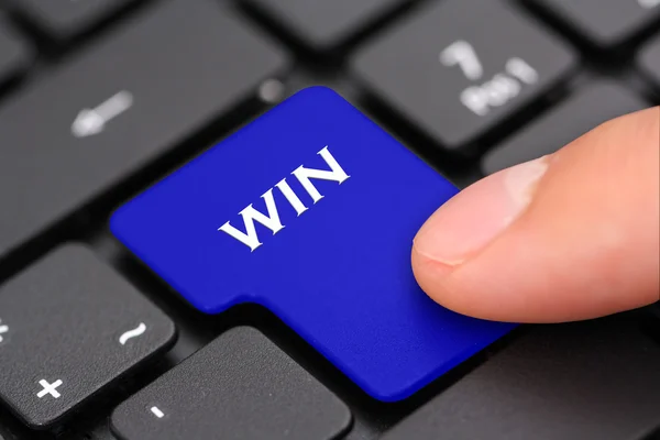 Win-Button — Stockfoto