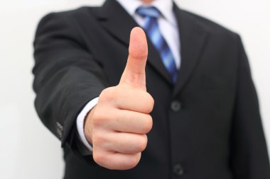 Geschäftsmann beim Erklären seine Ideen