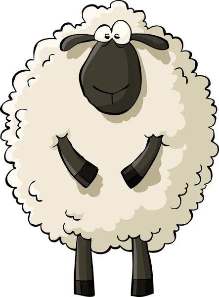 Cartoon sheep — Stock Vector © dedMazay #9679595